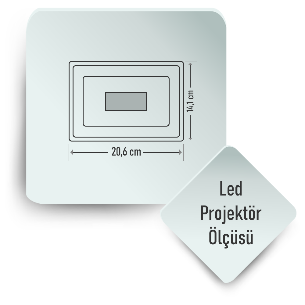 Toptan Helios 50W Beyaz Işık Smd Led Projektör HS-3815